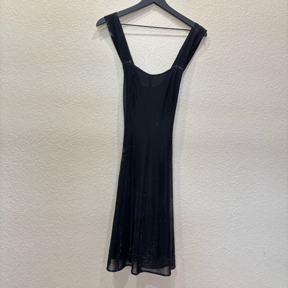 90’s Y2K Black Sparkle-Embellished Sleeveless Dress Size 6P